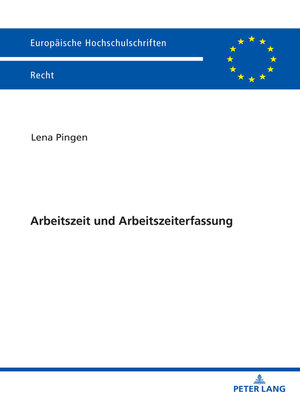 cover image of Arbeitszeit und Arbeitszeiterfassung